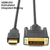 Maxbell DVI to HDMI Adapter Cable HDMI Male to Dvi-D Male for Desktops TV Monitors 1.5m