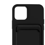 Maxbell Phone Case with Card Holder Shockproof TPU for 13 Pro Smartphone Black