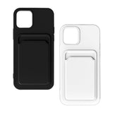 Maxbell Phone Case with Card Holder Shockproof TPU for 13 Pro Smartphone Black