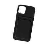 Maxbell Phone Case with Card Holder Shockproof TPU for 13 Pro Smartphone Black