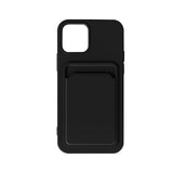 Maxbell Phone Case with Card Holder Shockproof TPU for 13 Pro Smartphone Black