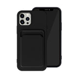 Maxbell Phone Case with Card Holder Shockproof TPU for 13 Pro Smartphone Black