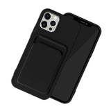 Maxbell Phone Case with Card Holder Shockproof TPU for 13 Pro Smartphone Black