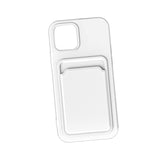 Maxbell Phone Case with Card Holder Shockproof TPU for 13 Pro Smartphone White