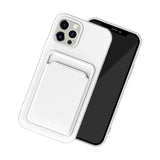 Maxbell Phone Case with Card Holder Shockproof TPU for 13 Pro Smartphone White