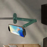 Maxbell Adhesive Phone Holder 90 Degree Rotate Accessories for Kitchen White