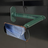 Maxbell Adhesive Phone Holder 90 Degree Rotate Accessories for Kitchen White