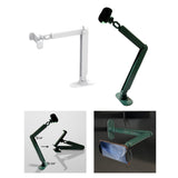 Maxbell Adhesive Phone Holder 90 Degree Rotate Accessories for Kitchen White