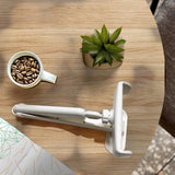 Maxbell Adhesive Phone Holder 90 Degree Rotate Accessories for Kitchen White