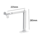 Maxbell Adhesive Phone Holder 90 Degree Rotate Accessories for Kitchen White