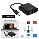 Maxbell 1080P 60Hz USB 3.0 to HDMI Audio Video Adapter Video Output for Laptop Imported chips