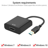 Maxbell 1080P 60Hz USB 3.0 to HDMI Audio Video Adapter Video Output for Laptop Imported chips