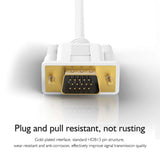 Maxbell USB Type C to VGA Adapter Cable 24Pin Plug and Play for TV