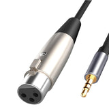 Maxbell 1.5M XLR to 3.5mm Cable Adapter Audio Cord for Notebook Mobile Phone Laptop