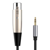 Maxbell 1.5M XLR to 3.5mm Cable Adapter Audio Cord for Notebook Mobile Phone Laptop