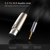 Maxbell 1.5M XLR to 3.5mm Cable Adapter Audio Cord for Notebook Mobile Phone Laptop