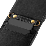 Maxbell Phone Case with Card Holder PU Leather Lanyard Wallet Case for Smartphone