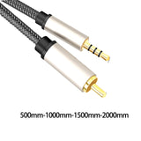 Maxbell Audio Video Cable RCA to 3.5mm Digital Coaxial Cable for Home Stereos HDTV 50cmx1cmx1cm