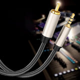 Maxbell Audio Video Cable RCA to 3.5mm Digital Coaxial Cable for Home Stereos HDTV 100cmx1cmx1cm