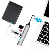 Maxbell 5 in 1 USB 3.0 Type C Adapter Hub SD TF Card Reader Professional Durable Grey