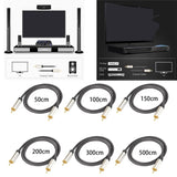 Maxbell Coaxial Digital Audio Cable 1 Male to 1 Male RCA for Soundbar 0.5m