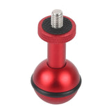 Maxbell 1inch Ball Head Adapter Parts Durable Removable for Camera Underwater Diving 1 4 inch Adapter Red