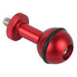 Maxbell 1inch Ball Head Adapter Parts Durable Removable for Camera Underwater Diving 1 4 inch Adapter Red