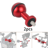 Maxbell 1inch Ball Head Adapter Parts Durable Removable for Camera Underwater Diving 1 4 inch Adapter Red