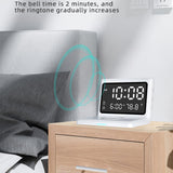 Maxbell Digital Alarm Clock Charging Touch Button Dimmer Fast Charging for Desk White