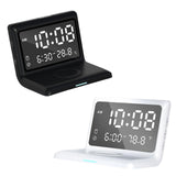 Maxbell Digital Alarm Clock Charging Touch Button Dimmer Fast Charging for Desk White