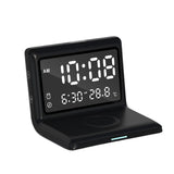Maxbell Digital Alarm Clock Charging Touch Button Dimmer Fast Charging for Desk Black