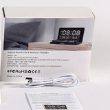Maxbell Digital Alarm Clock Charging Touch Button Dimmer Fast Charging for Desk Black