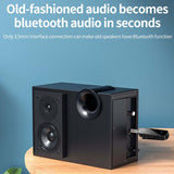 Maxbell Audio Receiver Adapter 3.5mm Interface for Home Stereo System Earbuds