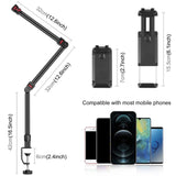 Maxbell Camera Desk Mount Stand Detachable Arm Flexible for Webcam Self Broadcasting
