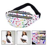 Maxbell Waist Pack with Adjustable Belt Shoulder Bag Lightweight for Travel White