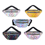 Maxbell Waist Pack with Adjustable Belt Shoulder Bag Lightweight for Travel White