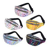 Maxbell Waist Pack with Adjustable Belt Shoulder Bag Lightweight for Travel White