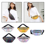 Maxbell Waist Pack with Adjustable Belt Shoulder Bag Lightweight for Travel White