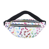 Maxbell Waist Pack with Adjustable Belt Shoulder Bag Lightweight for Travel White