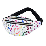Maxbell Waist Pack with Adjustable Belt Shoulder Bag Lightweight for Travel White