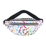 Maxbell Waist Pack with Adjustable Belt Shoulder Bag Lightweight for Travel White