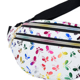 Maxbell Waist Pack with Adjustable Belt Shoulder Bag Lightweight for Travel White