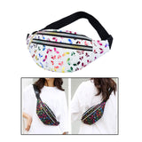 Maxbell Waist Pack with Adjustable Belt Shoulder Bag Lightweight for Travel White