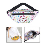 Maxbell Waist Pack with Adjustable Belt Shoulder Bag Lightweight for Travel White