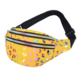 Maxbell Waist Pack with Adjustable Belt Shoulder Bag Lightweight for Travel Yellow