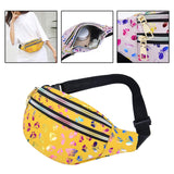 Maxbell Waist Pack with Adjustable Belt Shoulder Bag Lightweight for Travel Yellow