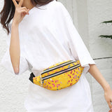 Maxbell Waist Pack with Adjustable Belt Shoulder Bag Lightweight for Travel Yellow