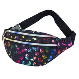 Maxbell Waist Pack with Adjustable Belt Shoulder Bag Lightweight for Travel Black