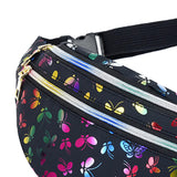 Maxbell Waist Pack with Adjustable Belt Shoulder Bag Lightweight for Travel Black