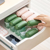 Maxbell Mini Transparent Charging Cord Cable Organizer with Lid Durable Green